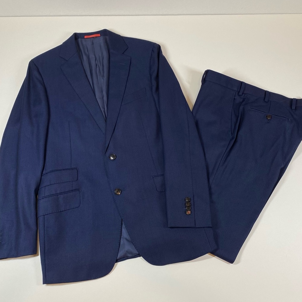 Suitsupply Suit Size 40 L Sienna Blue Vitale Barberis Canonico Wool Italy